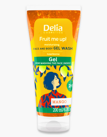 Delia Fruit Me Up 2in1 Facewash and Body Gel Mango - Available in UAE